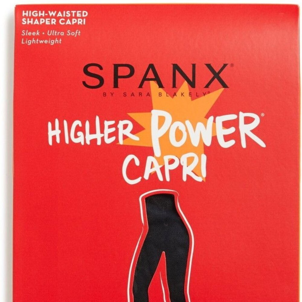 Spanx Higher Power Capri-Black-New In Original Package.SZ G